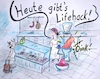 Cartoon: Lifehack (small) by TomPauLeser tagged lifehack,lifehacks,vegetarier,metzger,metzgerei,fleisch,schwein,fleischfresser,theke,wurst,hack,hackfleisch,sprachverwirrung,einkaufen,fleischwaren,wursttheke,fleischtheke,fleischwolf