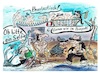 Cartoon: Maffiossos Die Touris kommen (small) by TomPauLeser tagged maffiossos,touristen,boot,schiff,touristenboot,selfie,kai,pier,hafen