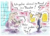 Cartoon: Rein ins Theater (small) by TomPauLeser tagged jeden,tag,kulisse,leben,wahrhaftiges,kostüm,dick,dünn,schlank,burger,hamburger,cheeseburger,fischburger,rein,ins,theater