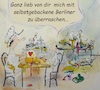 Cartoon: Valentinstag Berliner (small) by TomPauLeser tagged valentinstag,berliner,herz,herzen,kochen,backen,kochmütze,spüle,küchenzeile,schmutz,herd,ofen,quirl,mehl,mixer,krapfen