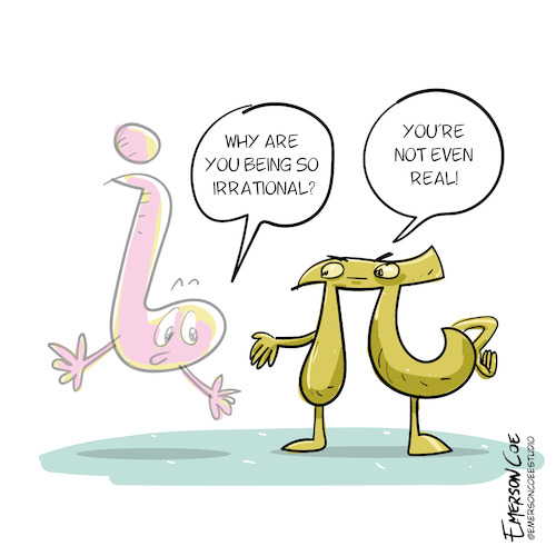 Cartoon: Irrational (medium) by emerson_coe tagged math2022