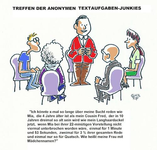 Cartoon: Textaufgaben-Junkies (medium) by Rudolph Perez tagged math2022