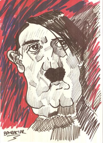 Cartoon: ADOLF HITLER (medium) by Seydi Ahmet BAYRAKTAR tagged hitler,adolf