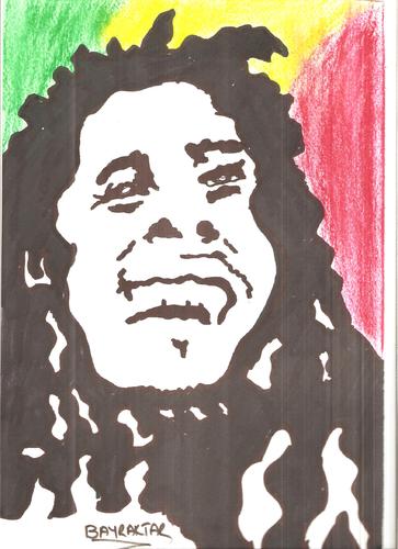 Cartoon: BOB MARLEY (medium) by Seydi Ahmet BAYRAKTAR tagged marley,bob