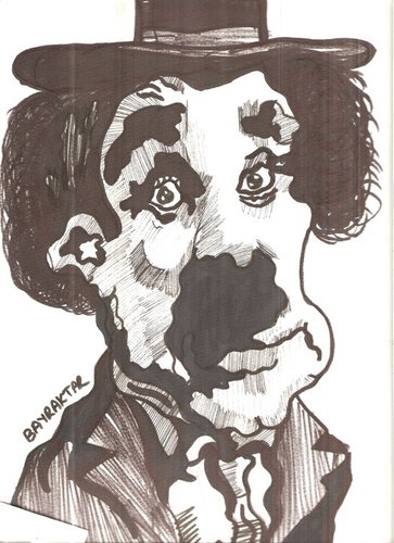 Cartoon: CHARLIE CHAPLIN (medium) by Seydi Ahmet BAYRAKTAR tagged chaplin,charlie