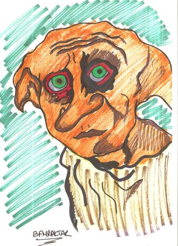 Cartoon: DOBBY (medium) by Seydi Ahmet BAYRAKTAR tagged potter,harry