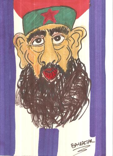 Cartoon: FIDEL CASTRO (medium) by Seydi Ahmet BAYRAKTAR tagged castro,fidel