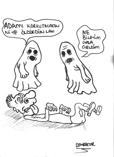 Cartoon: HAYALET (medium) by Seydi Ahmet BAYRAKTAR tagged hayalet