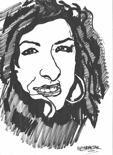 Cartoon: SHE (medium) by Seydi Ahmet BAYRAKTAR tagged she