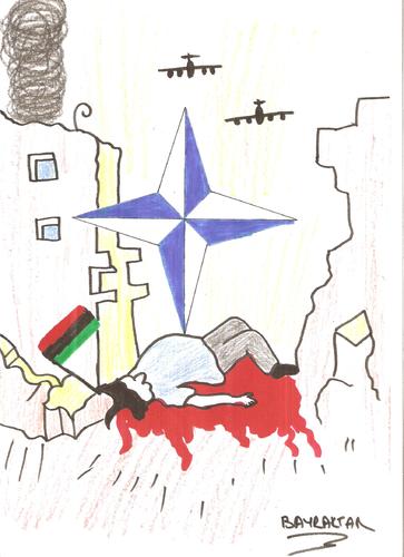 Cartoon: libyaya özgürlük (medium) by Seydi Ahmet BAYRAKTAR tagged libya