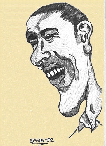 Cartoon: obama (medium) by Seydi Ahmet BAYRAKTAR tagged obama