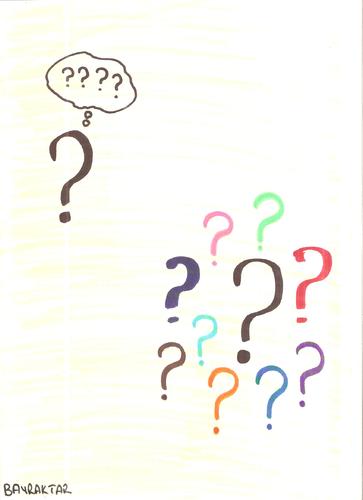 Cartoon: Only question mark (medium) by Seydi Ahmet BAYRAKTAR tagged only,question,mark