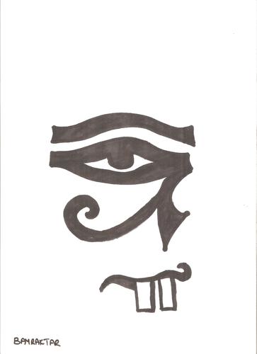 Cartoon: ra eye (medium) by Seydi Ahmet BAYRAKTAR tagged eye,ra