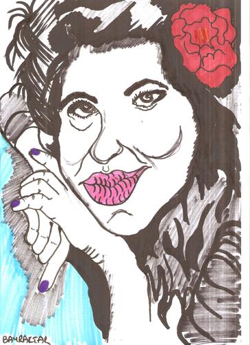 Cartoon: amy winehouse (medium) by Seydi Ahmet BAYRAKTAR tagged winehouse,amy