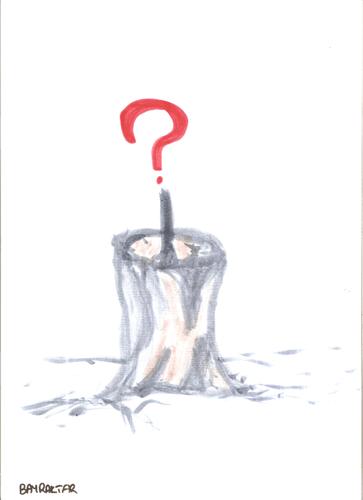 Cartoon: Where is the fire of the candle (medium) by Seydi Ahmet BAYRAKTAR tagged where,is,the,fire,of,candle