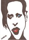 Cartoon: marilyn manson (small) by Seydi Ahmet BAYRAKTAR tagged marilyn,manson