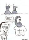 Cartoon: monster and herakles (small) by Seydi Ahmet BAYRAKTAR tagged monster,and,herakles