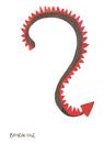 Cartoon: question dragon (small) by Seydi Ahmet BAYRAKTAR tagged question dragon