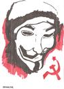 Cartoon: V For Vandetta (small) by Seydi Ahmet BAYRAKTAR tagged for,vandetta