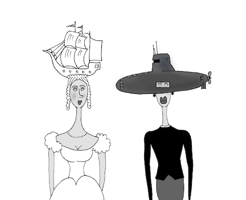 Cartoon: fashion (medium) by Tarasenko  Valeri tagged fashion,hat,ship