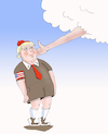 Cartoon: favourite (small) by Tarasenko  Valeri tagged trump,god,chosen,fascism