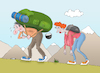 Cartoon: tourism (small) by Tarasenko  Valeri tagged tourism,mountain,cargo