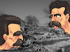 Cartoon: Nietzsche in ruins. (small) by laodu tagged nietzsche,intellectual,china,philosophy,urbanization