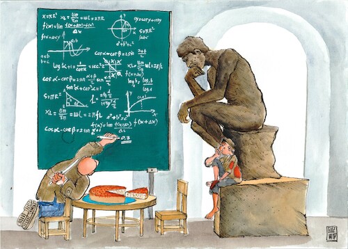 Cartoon: thinking (medium) by agus widodo tagged some,one,math2022