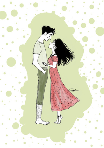 Cartoon: Tiefe Liebe (medium) by sally cartoonist tagged liebe,liebe
