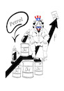 Cartoon: Petrol (small) by sally cartoonist tagged international political economy finances environment politicians energy conflicts war usa petrol magazine book newspaper caricature