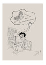 Cartoon: Sherlock Holmes (small) by sally cartoonist tagged adventures,abenteuer