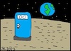 Cartoon: Klo auf dem Mond. (small) by Stümper tagged mond,klo,lokus,abort,weltall,universum,kosmos,nonsens