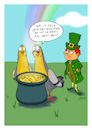 Cartoon: Am Ende des Regenbogens (small) by SandraNabbefeld tagged cartoon,cartoonist,comic,comicstyle,humor,absurd,vögel,tauben,leprechaun,irland,irisch,kobold,gold,geld,taler,goldtaler,topfvollergold,regenbogen,amendedesregenbogens,enttäuschung,keinbrot,brot,stpatrick,feiertag,stpatricksday