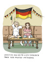 Cartoon: EM 2024 Deutschland (small) by SandraNabbefeld tagged cartoon,cartoonist,humor,cartoonlobby,rheinischehumorverwaltung,em2024,em,fußball,auszeit,migräne,vortäuschen,kopfweh,fliesentisch,flagge,deutschland,sandranabbefeld,nabbefeld
