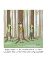 Cartoon: Wilhelm Tells Töchter (small) by SandraNabbefeld tagged cartoon,cartoonistin,cartoonist,humor,satire,schwarzerhumor,schweiz,legende,freiheitskämpfer,wilhelmtell,tell,apfel,pfeil,armbrust,bogen,schießübungen,schiessuebungen,sandranabbefeld,nabbefeld
