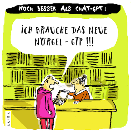 Cartoon: Chat-GPT (medium) by ALIS BRINK tagged chatgpt,ki,beschwerde,nörgeln,chat,computer,chatten,karikatur,cartoon,software,digital