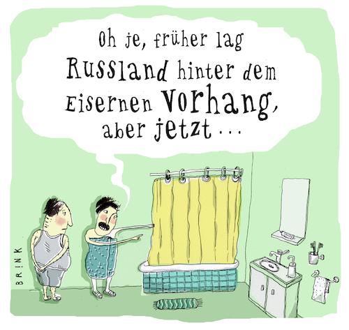 Cartoon: Russland (medium) by ALIS BRINK tagged russland,eiserner,vorhang
