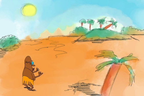 Cartoon: banana issue part1 (medium) by sal tagged cartoon