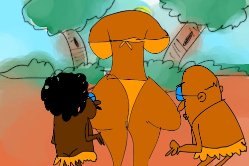 Cartoon: banana issue part6 (medium) by sal tagged cartoon