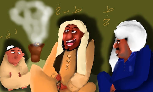 Cartoon: mola hassan (medium) by sal tagged cartoon,mola,hassan