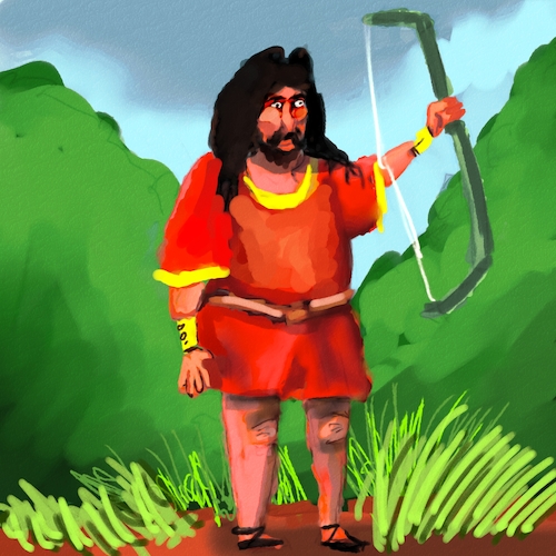 Cartoon: Odysseus the cunning (medium) by sal tagged odysseus,the,cunning,greek,cartoon,illustration,troy