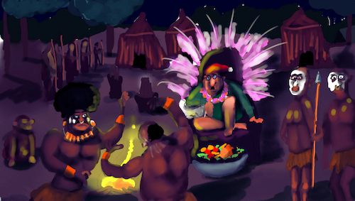 Cartoon: The chi chi tribe (medium) by sal tagged the,chi,tribe,cartoon