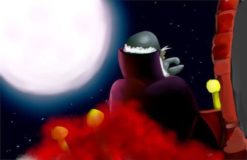 Cartoon: a meeting with darcula (medium) by sal tagged cartoon,darcula,story,short
