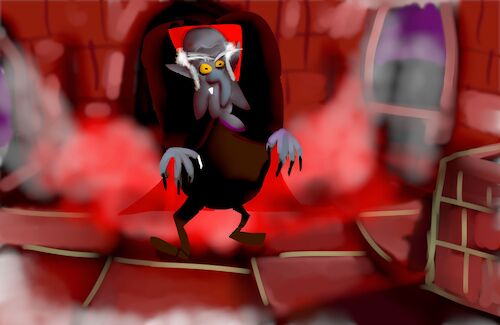 Cartoon: a meeting with darcula (medium) by sal tagged cartoon,darcula,story,short