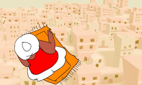 Cartoon: Aladin and the magical carpet (medium) by sal tagged cartoon,animatic,animated,aladin,magical,carpet