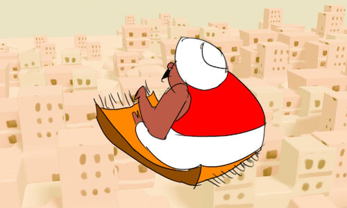 Cartoon: Aladin and the magical carpet (medium) by sal tagged cartoon,animatic,animated,aladin,magical,carpet