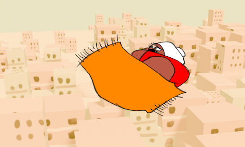 Cartoon: Aladin and the magical carpet (medium) by sal tagged cartoon,animatic,animated,aladin,magical,carpet