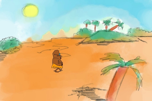 Cartoon: banana issue part1 (medium) by sal tagged cartoon