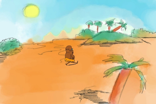 Cartoon: banana issue part1 (medium) by sal tagged cartoon