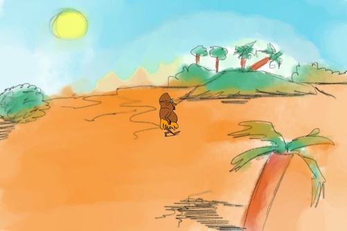 Cartoon: banana issue part1 (medium) by sal tagged cartoon